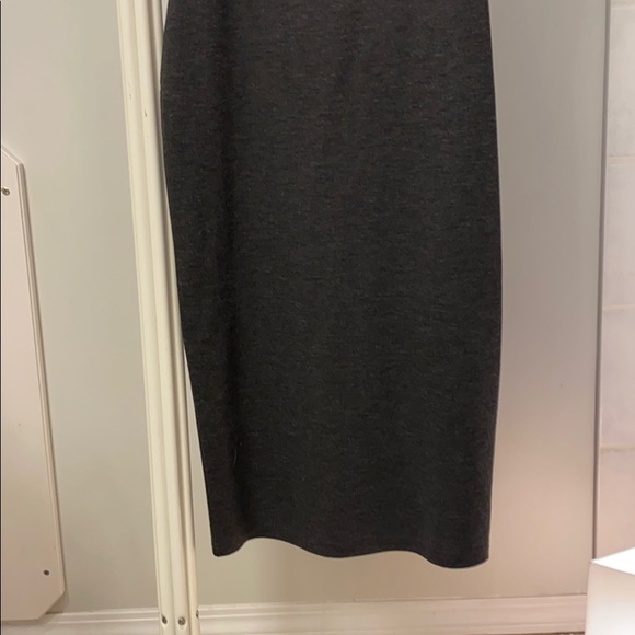 Grey collared zip up dress - Picture 3 of 6